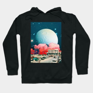 Moon Trip - Space Collage, Retro Futurism, Sci-Fi Hoodie